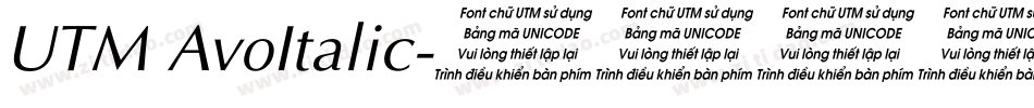 UTM AvoItalic字体转换